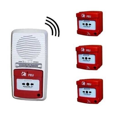 Radioalarma tipo 4 con 3 disparadores