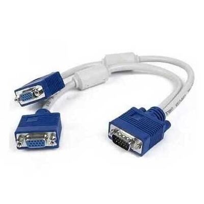 Vga screen splitter cable