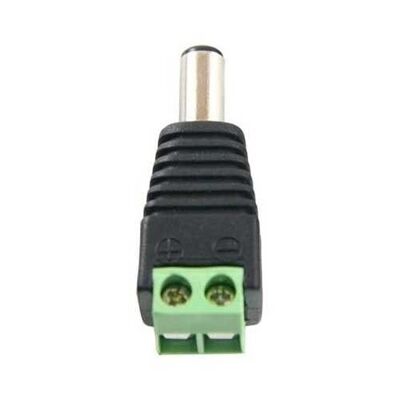 Male DC connector, male power plug