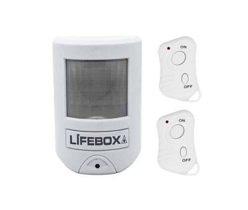 Mini alarme à détecteur de mouvement et 2 télécommandes