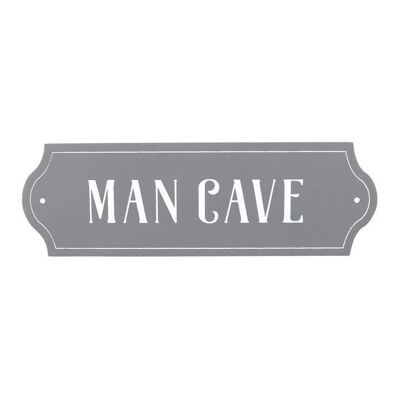 Placa de pared de la cueva del hombre