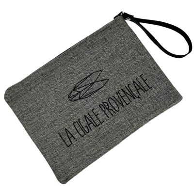 Pochette L, La cigale provençale, anjou gris