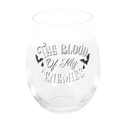 Copa de vino sin tallo Sangre de mis enemigos