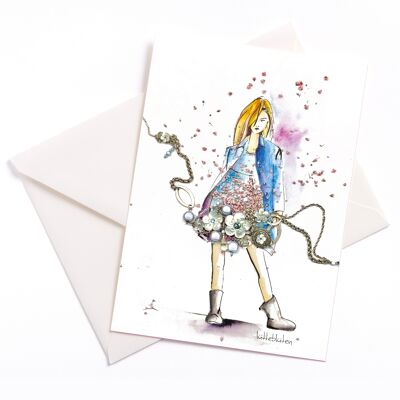 Aix en Provence - card with color core and envelope | 012