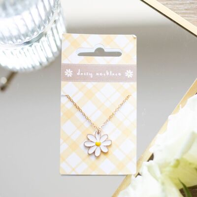 Collier pendentif marguerite