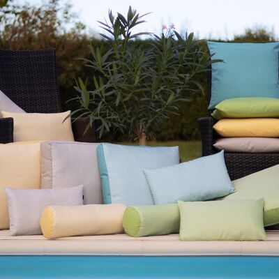 Pillowcases Hexa color. 001 beige handmade cushion cover - light fastness 7 - 8