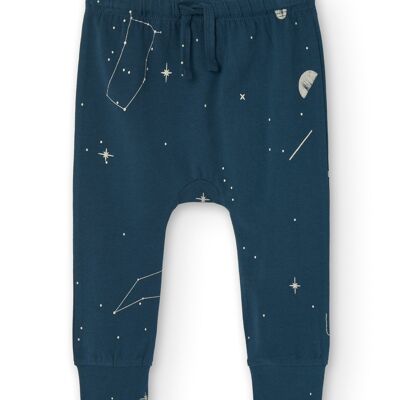 Pantalon bébé Gala constellations bleues