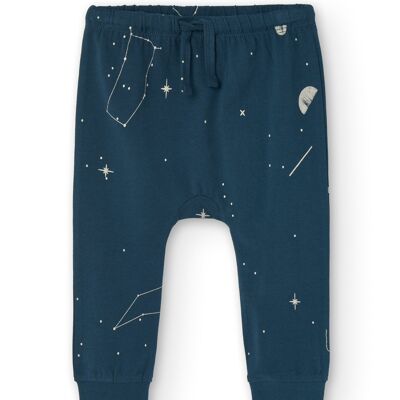 Pantalon bébé Gala constellations bleues