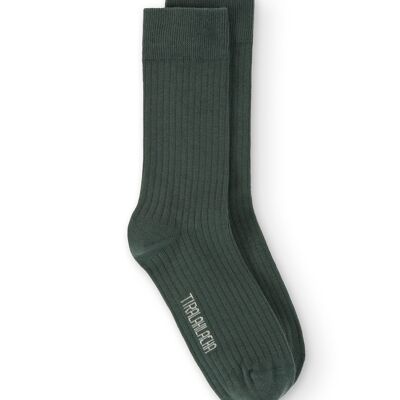 Blue mid-calf socks