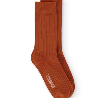 Halbrunde Socken in Marsrot