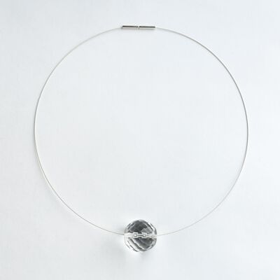 Batu Choker - Clear Silver