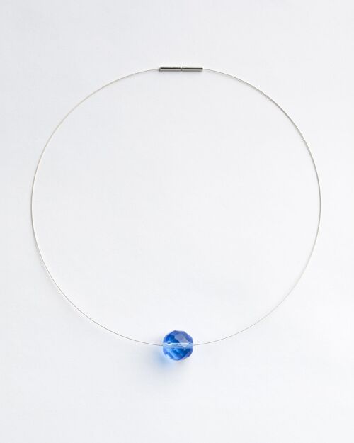 Banyak Choker - Light Sapphire Silver