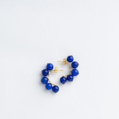 Seribu Jade Earrings - Cobalt Blue