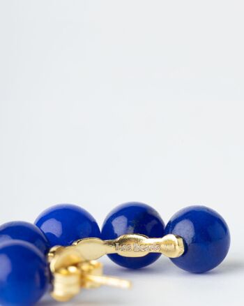 Boucles d'oreilles Seribu Jade - Bleu Cobalt 3