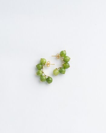 Boucles d'oreilles Seribu Jade - Vert 1
