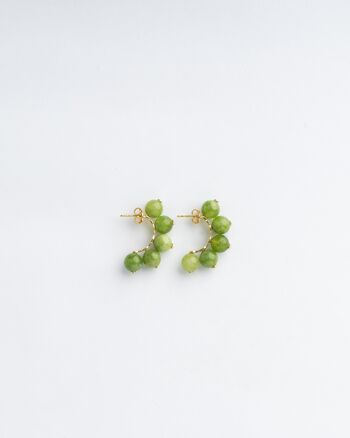 Boucles d'oreilles Seribu Jade - Vert 4