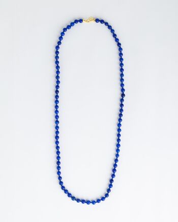 Collier Sautoir Seribu Jade - Bleu Cobalt 1