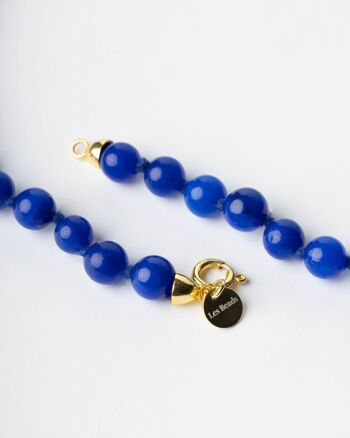 Collier Sautoir Seribu Jade - Bleu Cobalt 3