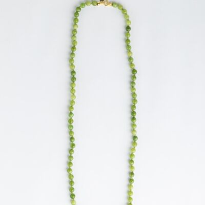 Lange Halskette aus Seribu-Jade – Grün