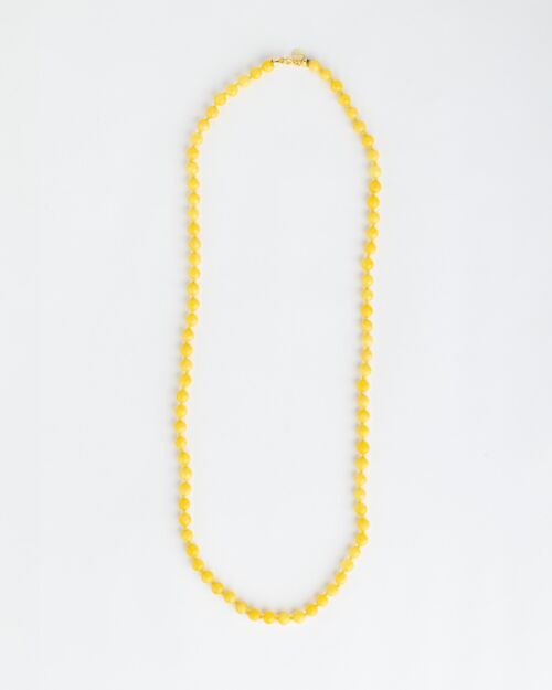 Seribu Jade Long Necklace - Yellow