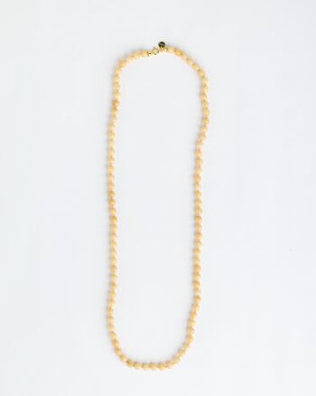 Collier Sautoir Seribu Jade - Beige 1