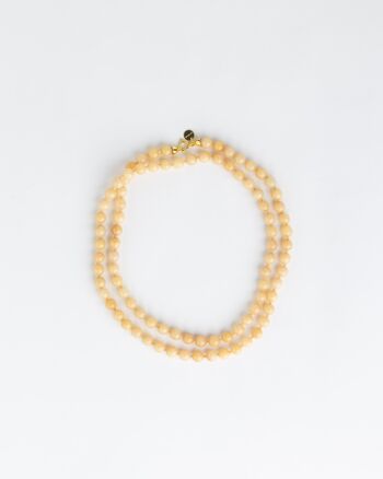 Collier Sautoir Seribu Jade - Beige 2