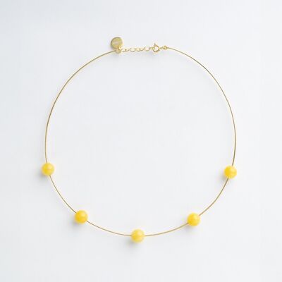 Seribu Jade Choker - Yellow