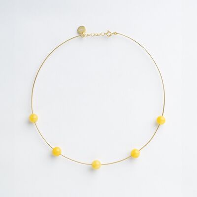 Seribu-Jade-Halsband – Gelb