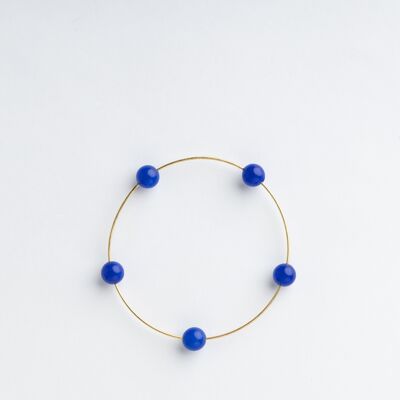 Bracelet Seribu Jade - Bleu Cobalt