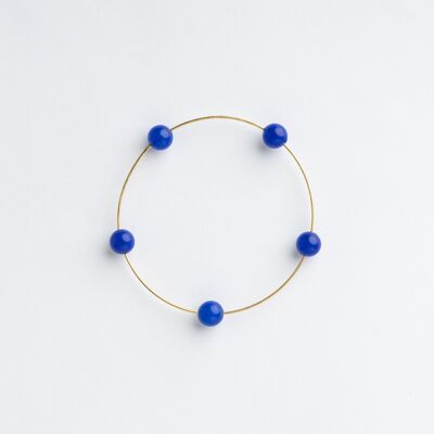 Bracelet Seribu Jade - Bleu Cobalt