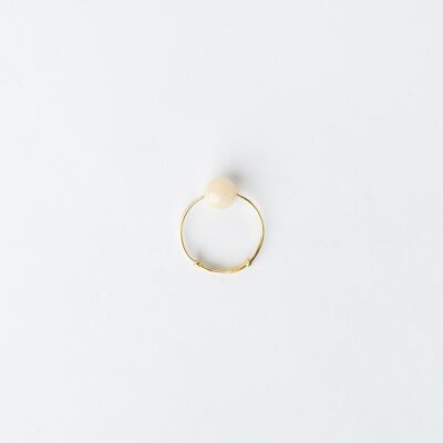 Anello in giada Seribu - Beige