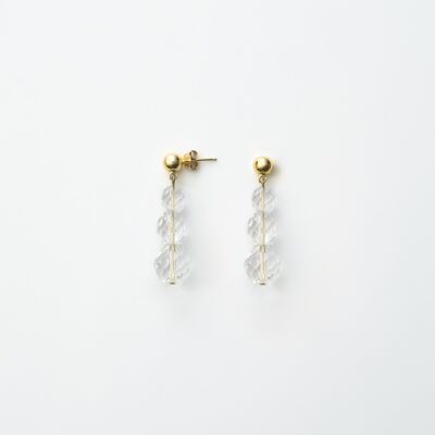 Boucles d'oreilles pendantes Laut - Transparent