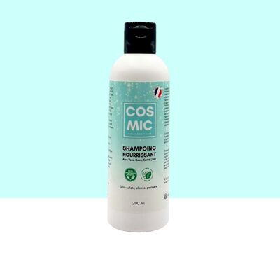 Shampoing Naturel Nourrissant - Cheveux Secs, Cassants, Abîmés - Glycérine Végétale, Coco, Karité, Aloe Vera BIO