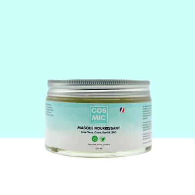 Masque Nourrissant 3-en-1 | Crème Boucles Sans Rinçage - Glycérine Végétale, Coco & Karité BIO - Nourrit, Démêle, Définit les Boucles, Contrôle les Frisottis