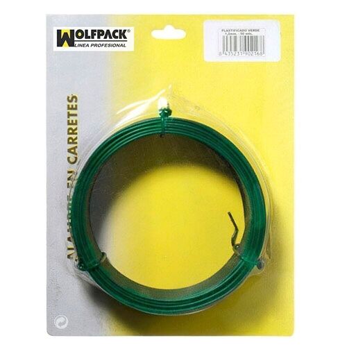 Alambre Plastificado 1, 2 mm. Verde (Rollo 50 metros)