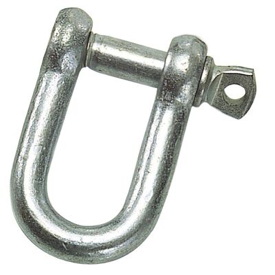 Galvanized Straight Shackle 6 mm. 1/4" Domestic Use