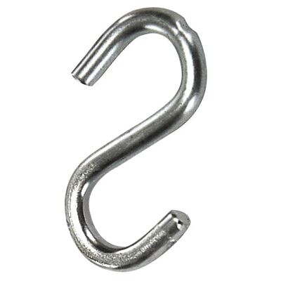 Hook "S" Zinc Plated Iron 30 mm. "Domestic use"
