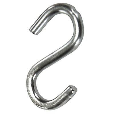 Hook "S" Zinc Plated Iron 60 mm. "Domestic use"