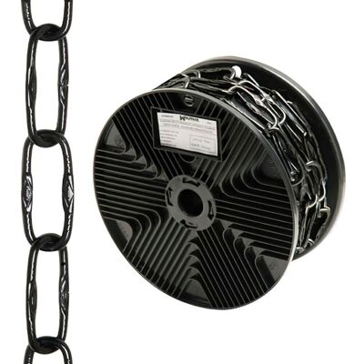 Black Engraved Decorative Chain 4.0x46 mm. Roll 20 meters
