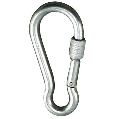Firefighter Carabiner With insurance 6x 60 mm. Domestic use