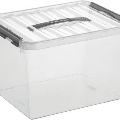 Aufbewahrungsbox "the q-line" 22L - transparent
