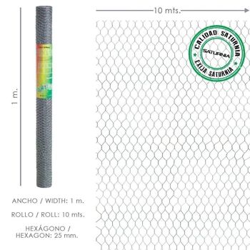 Treillis Triple Torsion 25 / Largeur 100 cm. Rouleau de 10 mètres à usage domestique