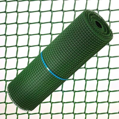 Tissu plastique carré 2,0 cm. x 1 Mètre Vert Rouleau 25 Mètres