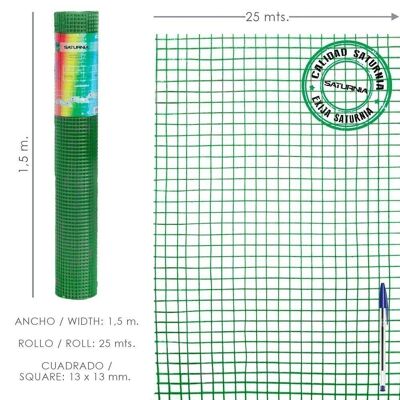 Recinto Rete Elettrosaldata Plastificata 13x13 / Altezza 150 cm. / Rotolo per 25 metri