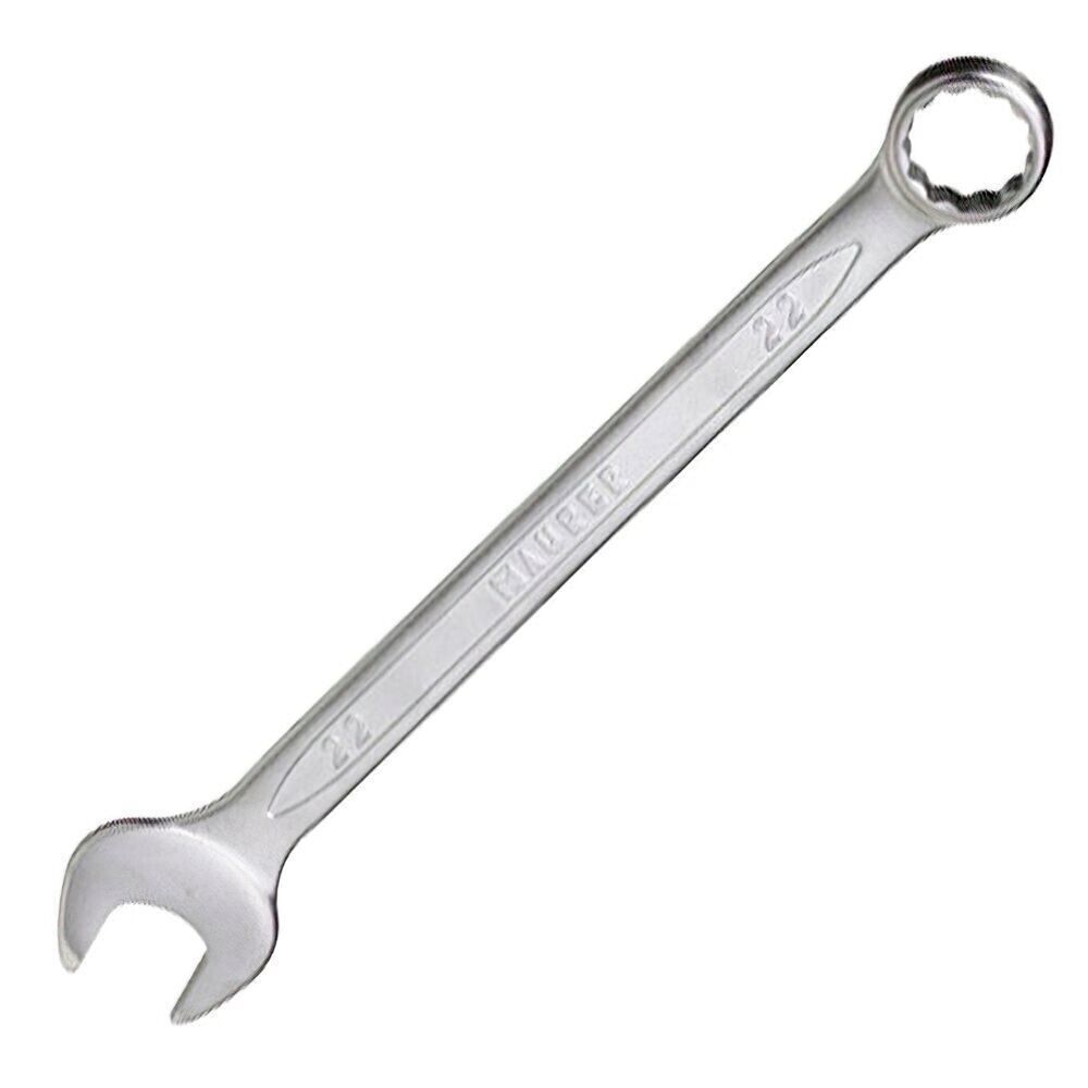 Combination Wrench Plus 16x16 Chrome Vanadium Steel DIN 3113. Double Opening Wrench, Fixed Wrench, Star Wrench