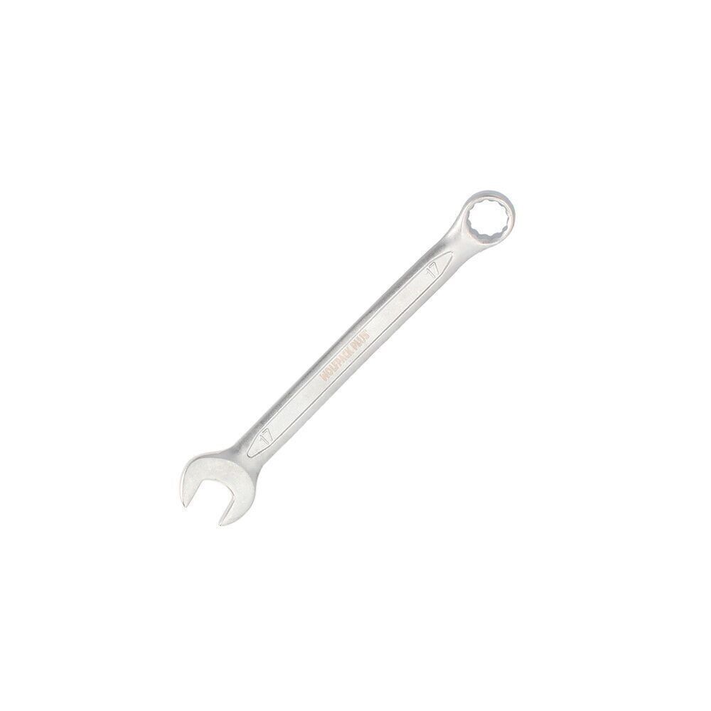 Ring-Maulschlüssel Plus 17x17 Chrom-Vanadium-Stahl DIN 3113. Doppelschlüssel, fester Schraubenschlüssel, Sternschlüssel