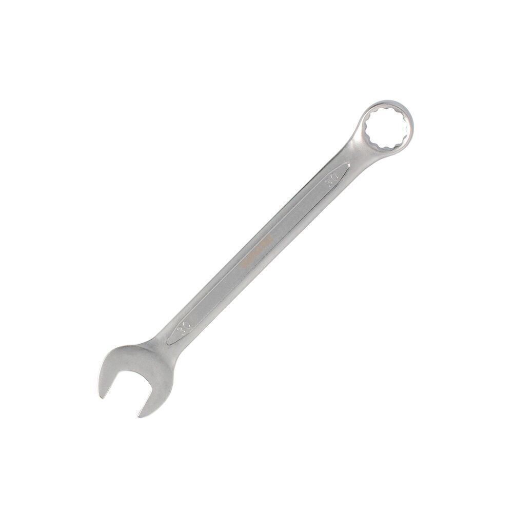 Combination Wrench Plus 30x30 Chrome Vanadium Steel DIN 3113. Double Opening Wrench, Fixed Wrench, Star Wrench