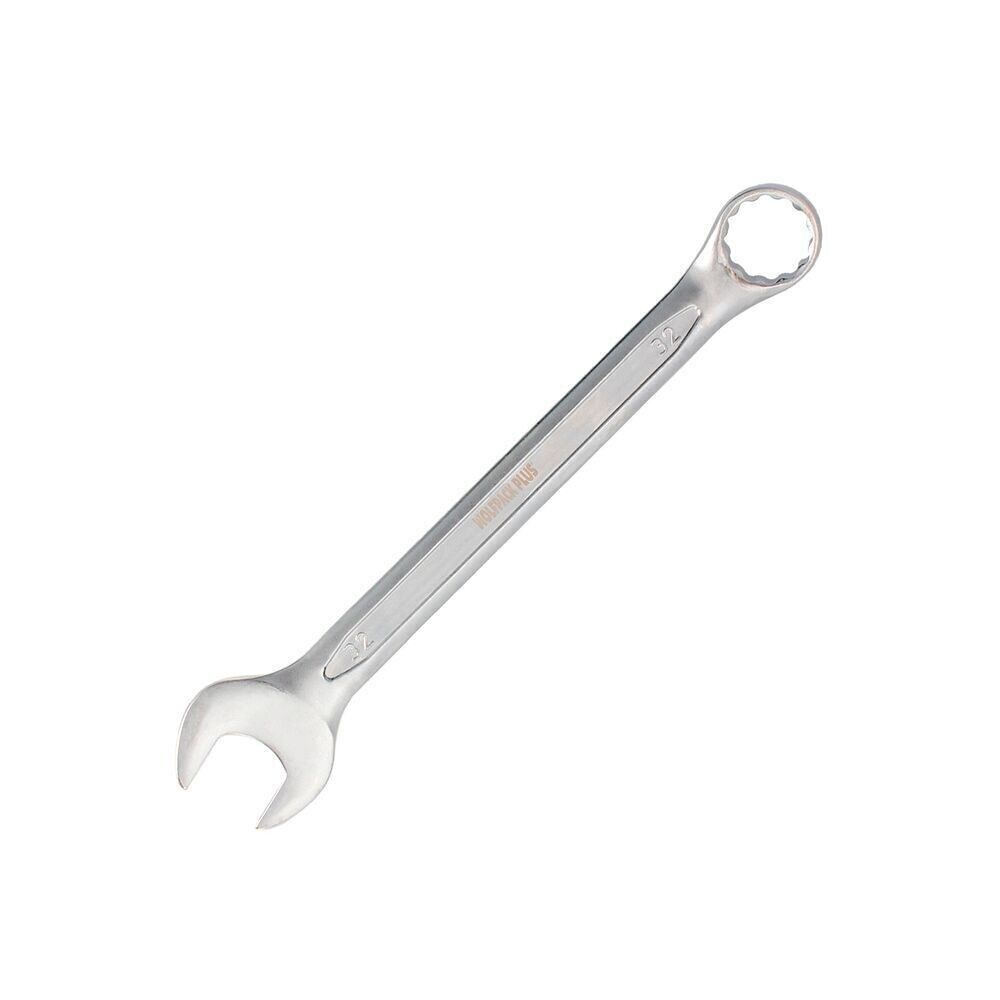 Combination Wrench Plus 32x32 Chrome Vanadium Steel DIN 3113. Double Opening Wrench, Fixed Wrench, Star Wrench