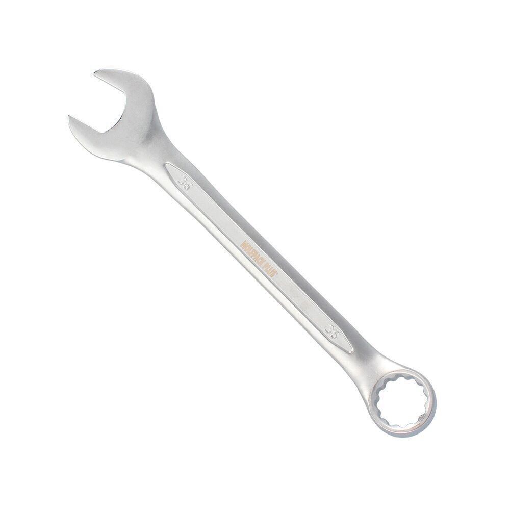 Combination Wrench Plus 36x36 Chrome Vanadium Steel DIN 3113. Double Opening Wrench, Fixed Wrench, Star Wrench