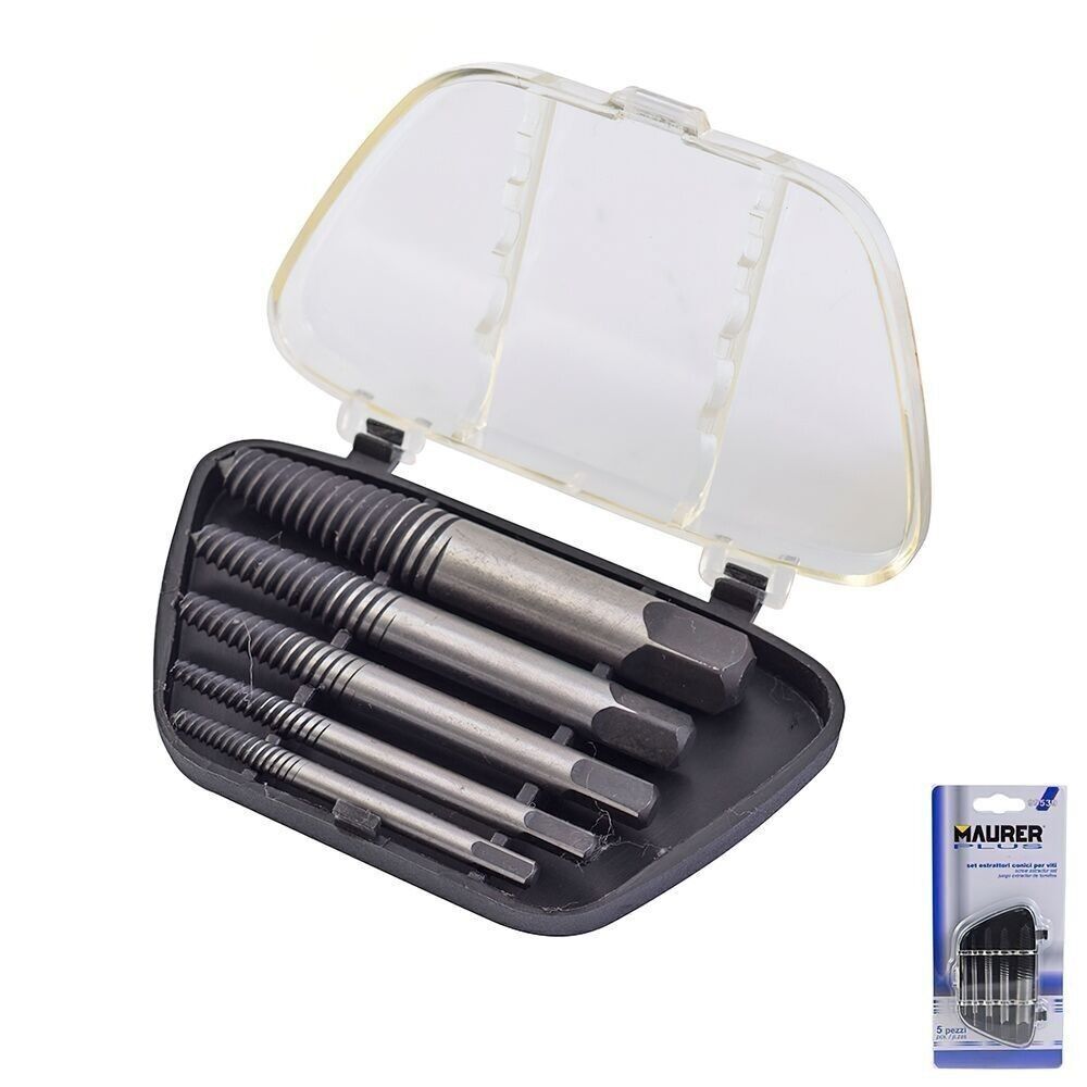 Jeu d'extracteurs de vis coniques (5 pièces)